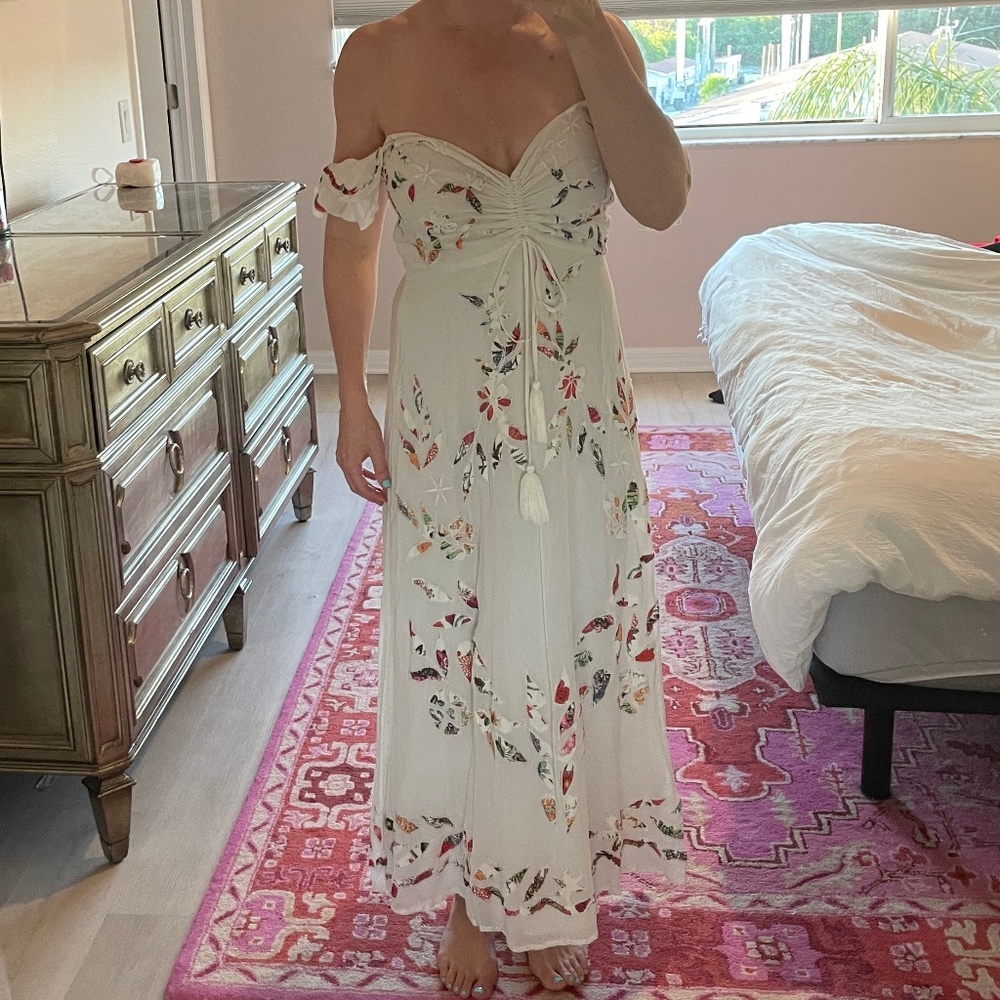 Anthropology sweetheart dress